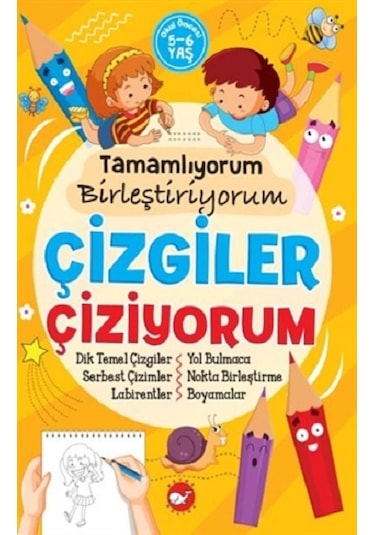 Tamamlıyorum Birleştiriyorum - Çizgiler Çiziyorum