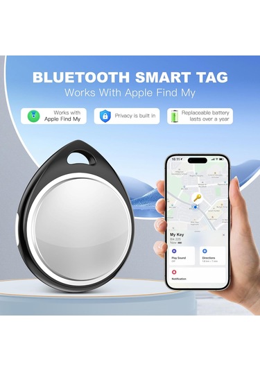 Reedark İos Uyumlu Siyah 4'lü Nesne İzleyici - Çocuk, Bavul, Anahtar, Sırt Çantası İçin  Arama Uygulamasıyla