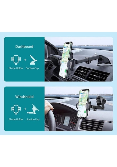 Vakumlu Uzayan Araç Içi Telefon Tutucu Ayarlanabilir Akrobat