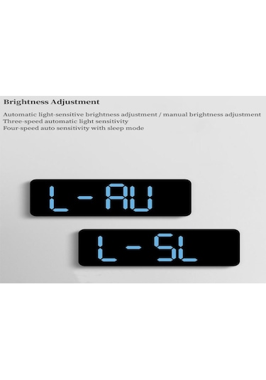 Teltree 9 İnç Büyük Sayıklı Duvar Saati - Sıcaklık, Nem, Hafta Günü Gösterici, Otomatik Işık Regülasyonlu Led Dijital Alarm Saat Kırmızı - Siyah