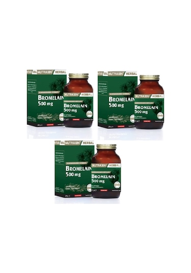 Nutraxin Bromelain 60 Tablet 3 Adet