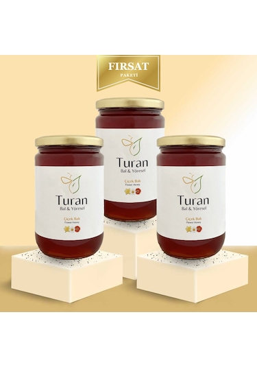 Turan Bal ve Yöresel Çiçek Balı 3 x 850 G