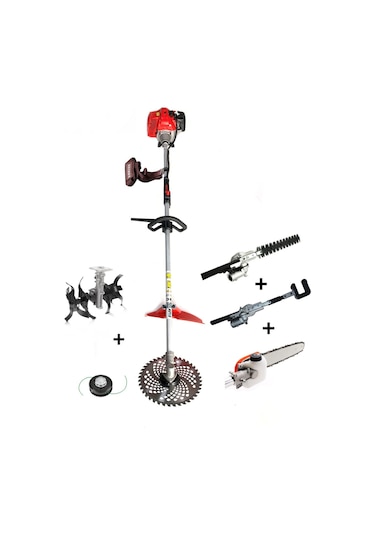 Silen C-52 3.2 KW 4.6 HP Yan Tırpan + Zeytin Silkeleme + Dal Testere + Çit Kesme + Akrep Çapa Makinesi