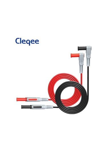 Cleqee Cleqee P1300b Multimetre Test Uçları Seti - 16 Adet 4mm Muz Fiş + Prob İğneleri + Timsah Klipleri 94 Karakter