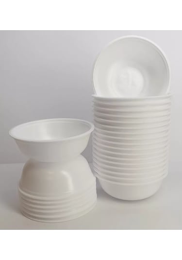 Klık-pıknık Derin Tabak Tek Kullanımlık 370 Ml "köpük", 25 Adet 242165422 100 adet