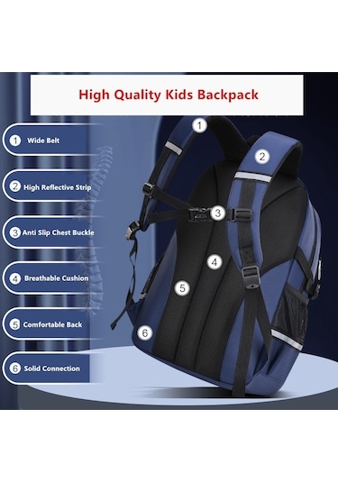 Maoyaya Fengdong İlköğretim Okulu Sırt Çantası Erkekler İçin Büyük Kapasiteli Okul Çantaları Oxford Kumaş Kitap Çantası Aydınlık Okul Çantası-küçük Kara Kara, Erkekler İçin Şık Tasarım Siyah