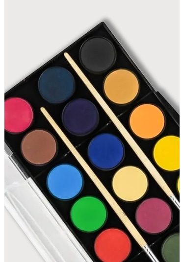 Faber-Castell Suluboya 21 Renk, Büyük Boy, Geniş Renk Yelpazesi, Parlak Canlı ve Örtücü Renkler