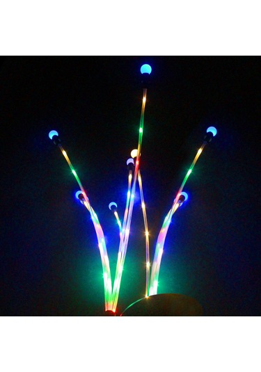 Cbtx Cıs-57818 2 Adet 6-led Güneş Enerjisi Ateşböceği Işık Su Geçirmez Bahçe Çim Sallanan Lamba Peyzaj Dekor - Sıcak Beyaz Diğer