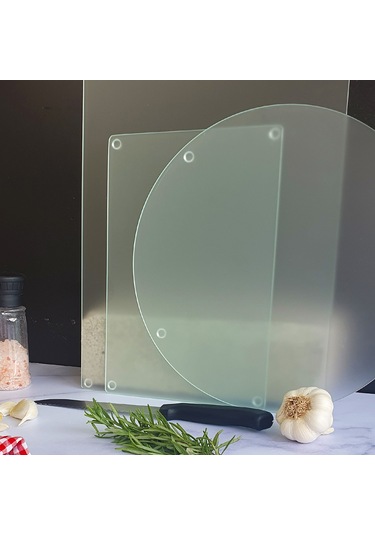 Decorita  |Cam Kesme Tablası | 3'lü Takım | Satina Cam