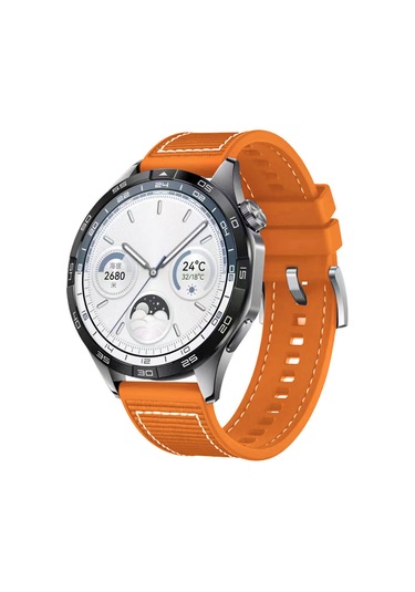 Galaxy Watch 46mm Uyumlu Clo- Krd-102 22mm Silikon Kordon-siyah