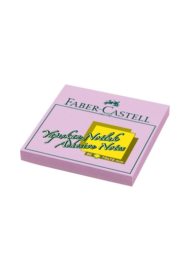 Faber Castell 75X75Mm Harmony Mor Yapışkanlı Notluk 80 Yp.