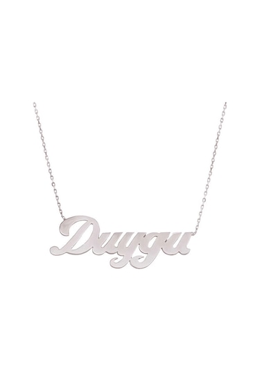 Supertrend Gümüş Kişiye Özel İsimli Bayan Kolye Gümüş