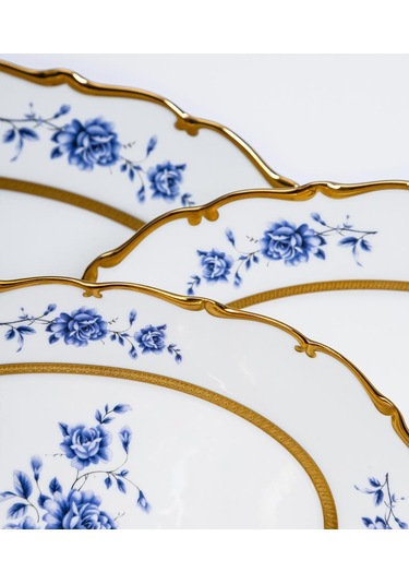 Maxx Doria Majestic Azure 12 Kişilik 77 Parça Yemek Takımı Pa2097 Beyaz - Altın