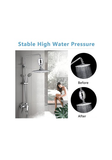 Lemestar Duş Filtresi: Çinko, Kurşun, Klor Giderici - 5 Katlı Filtreleme Teknolojisi İle Sağlıklı Su, Cilt Ve Saç Koruyucu - Evde Spa Deneyimi Diğer