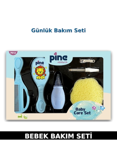Pine Natura Bebek Banyo Seti - Mavi