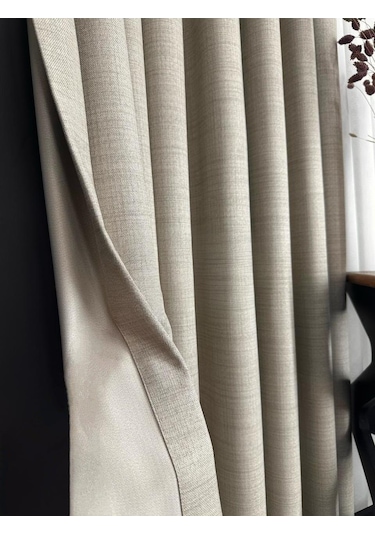 As Perde Keten Blackout Karartma Fon Perde Çok Renkli