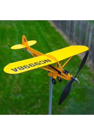 Pazly Weathervane Uçak Uçak Suntek Rüzgar Gülü Demir Bahçe Ld