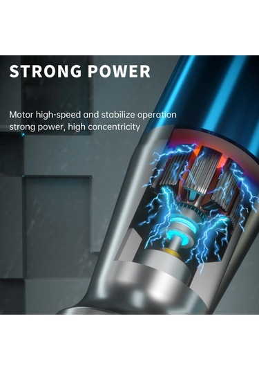 Tenfowee Mini Motorlu Taşlama Kalemi - Şarjlı 3 Hızlı Taşlama, Kesme, Parlatma Makinesi - 9 Farklı Uç İle Telefon Çip Tamiri Irx6