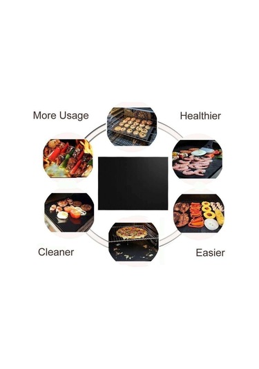 Parça Izgara Matı / Fırın Matı - Yapışmaz - 40x33 Diğer