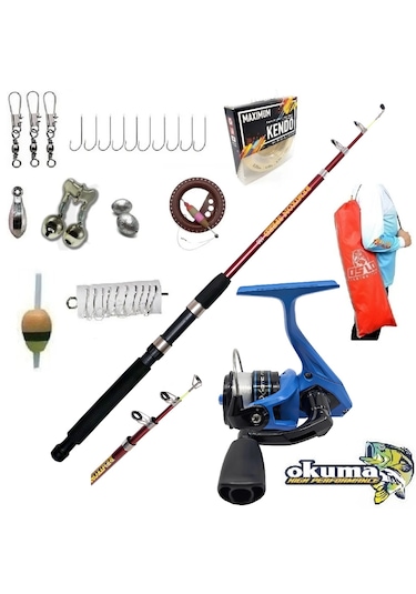 Okuma X-otic Xt-20 210cm 10-30gr Remixon Speed Lüx Tam Takım Çocuk Olta Takımı Seti 210cm