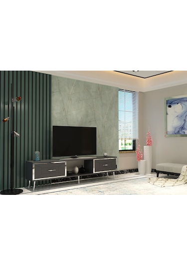 Arnoct Tv Sehpası Antrasit-gümüş