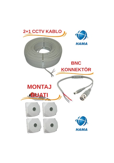 Snrelk Hama 6 Kameralı Gece Renkli Dış Mekan 320 Gb Güvenlik Kamerası Sistemi