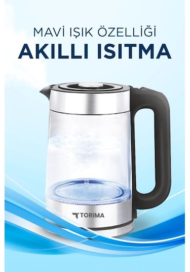 Torima TY-083-18X29A Cam Ledli 1500 W 1.8L Su Isıtıcı