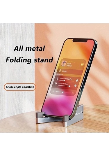 Tongxida Mini Alüminyum Katlanır Masa Tutucu, T1 Evrensel, Taşınabilir, Black, Boyutlu -