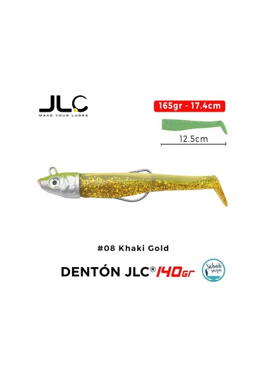 Jlc Denton 140 Set 165gr 17.4cm 08 Khaki Gold Silikon Balık