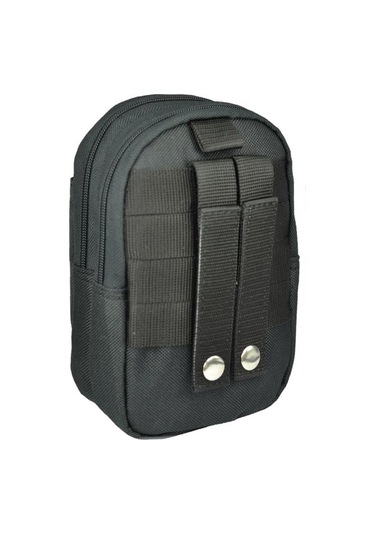 Taktikal Molle 610d Cordura Palaska Bel Çantası Siyah