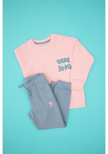 U.s. Polo Assn. Kız Çocuk Açık Pembe Pijama Takım 50318934-vr078 Acık Pembe