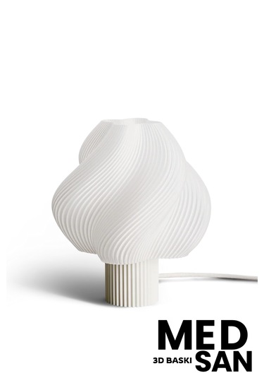 3d Baskı Modern Tasarım Lambader 25cm Beyaz