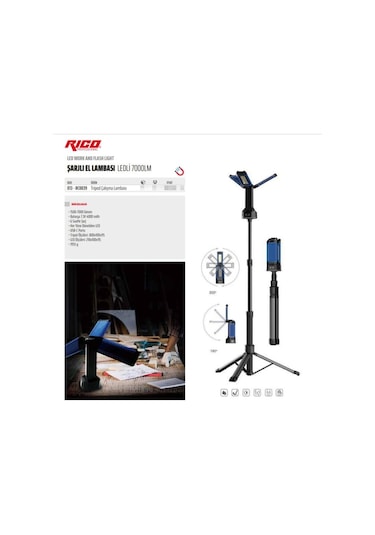 Rico Tripod Çalışma Lambası Rc0039 Beyaz