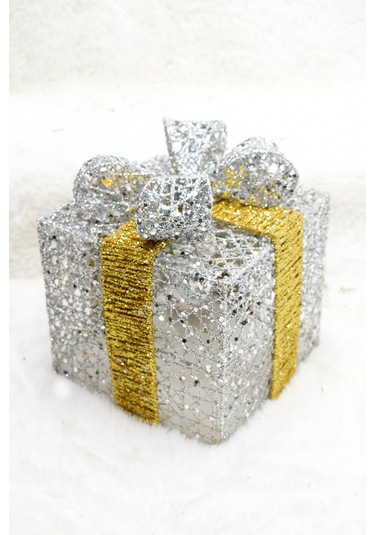 Waldern Yılbaşı Çam Ağacı Hediye Paketi Büyük Boy Gümüş-gold