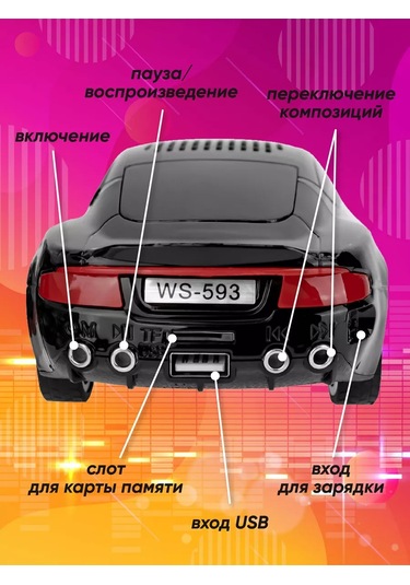 Miland Aston Martin Kablosuz Hoparlör Çocuklar Ve Yetişkinler İçin Mükemmel 177241204