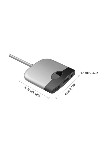 Singree Usb-c Genişletme Hub: 4k Hd, Usb 3.0 Ve 100w Pd Şarj Portlu