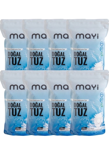 Mayi Tuz Doğal Bulaşık Makinesi Tuzu 8 x 1500 G