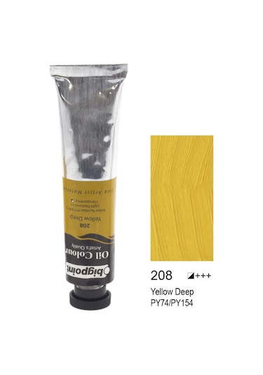 Bigpoint Yağlı Boya 45 Ml Yellow Deep 208 X 6 Adet Diğer