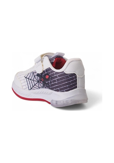 Spıderman 05 Erkek Bebek Işıklık Sneaker Beyaz