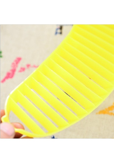 Mutfak Aletleri Plastik Muz Dilimleyici Kesici Meyve Sebze Aletleri Salata Yapıcı Pişirme Aletleri Arı Sarı