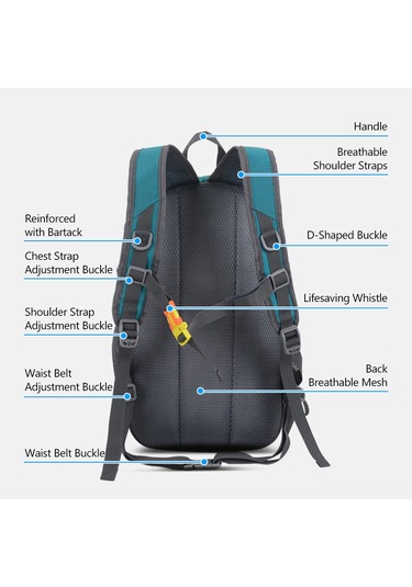 Padalink Weikani 20l Mor Renkli Outdoor Sırt Çantası Yürüyüş Ve Seyahat İçin İdeal Mor