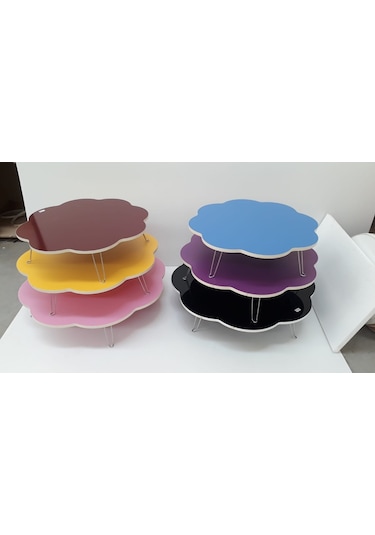 Arvenlive 40-60-70-80-90-100 Cm 7 Farklı Renkli Papatya Desenli Yer Sofrası