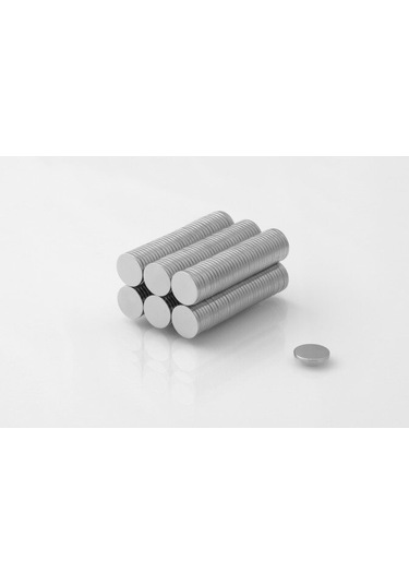 Neodyum Mıknatıs D10X1 Mm 100 Adet Ince Silindirik Güçlü Magnet