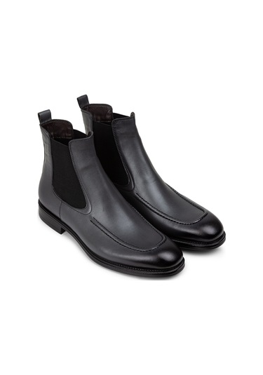 Deery Hakiki Deri Gri Erkek Chelsea Bot - 01953mgrıc01 Gri