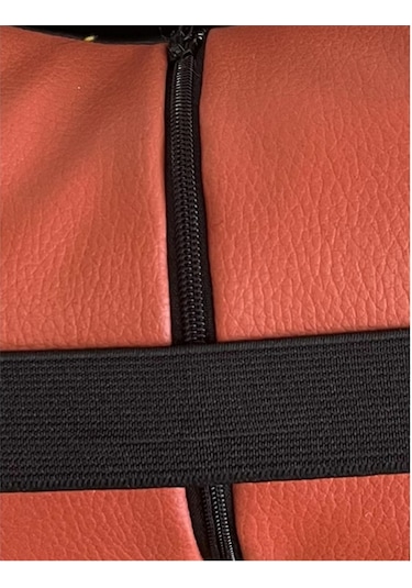 Citroen Nakışlı Ortopedik Lüks Araç Seyahat Deri Oto Boyun Yastığı İkili Kahverengi Oto Yastık Siyah