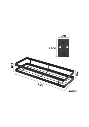 Dancemonkey 40cm Mutfak Deliksiz Duvara Monte Baharatlık Saklama Rafı, Modüler Tasarım 1