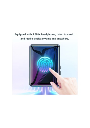 Xindoker Mahdi M20 Mini Müzik Çalar 8gb Siyah - 2.5" Hd Ekran, Bluetooth 5.0, Fm Radyo, Ses Kaydı, Video Ve E-kitap Desteği