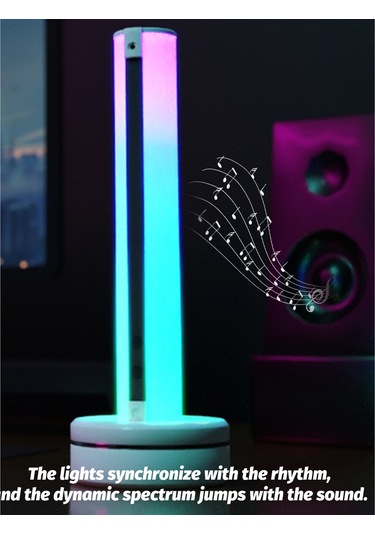 Reedark Rgb Ritimli Led Dekoratif Lamba - Oyun Ve Parti Işıkları Beyaz