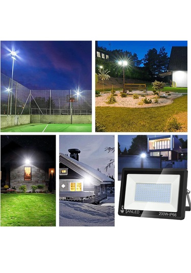 200w 22.000 Lümen 6500k Beyaz Işık Smd Led Projektör-5 Adet