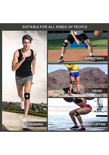 Patellar Tendon İçin Sabitleyicili Dizlik, Erkekler, Kadınlar, Yaralanmalar, Koşu, Spor Ve Fitness İçin Ayarlanabilir Diz Destekli Sıkıştırma Kayışı Gri Sm